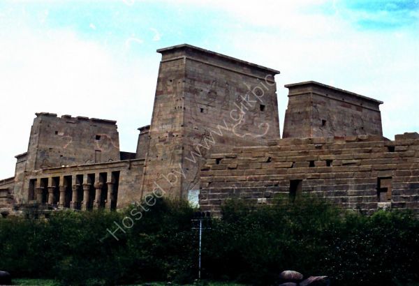 Pylons of Temple of Isis, Philae, Agilkia Island, Aswan
